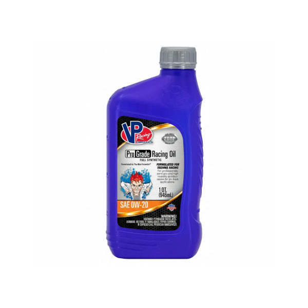 Plně syntetický závodní motorový olej SAE 0W-20 VP Racing Pro Grade 946ml