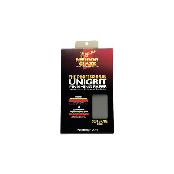 Meguiar's Unigrit Finishing Paper - 2000 Grit6, balení 25 ks unikátních brusných papírů