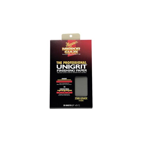 Meguiar's Unigrit Finishing Paper - 2500 Grit6, balení 25 ks unikátních brusných papírů