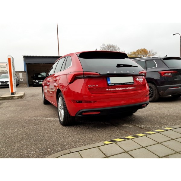 Škoda Scala - atrapy výfuku RS design -  RS230 BLACK - GLOWING RED