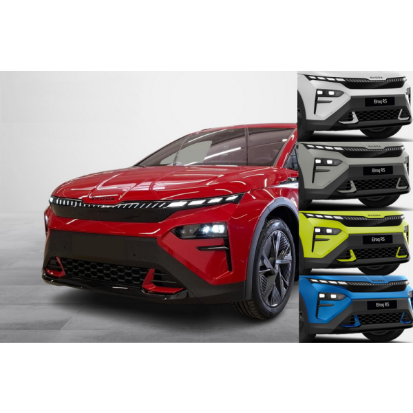 Škoda Elroq 2024+ - středová mřížka předního nárazníku s lakovanými rámečky