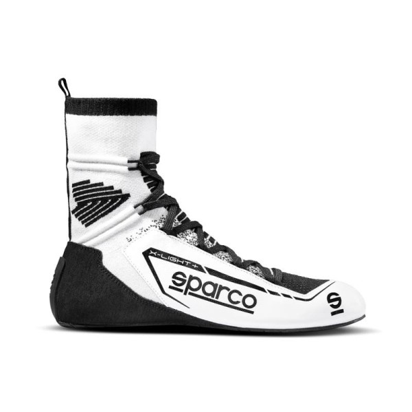 Závodní boty Sparco X-Light+ s homologací FIA, Barva: bílo-černá