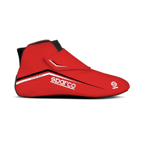 Závodní boty Sparco Prime EVO s homologací FIA, Barva: červená