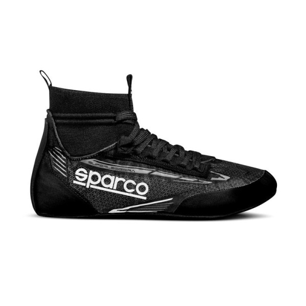 Závodní boty Sparco Superleggera s homologací FIA, barva: černo-bílá