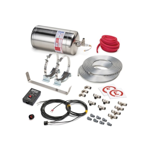 Sparco 014772EXL hasicí systém s elektrickým spouštěčem a nerezovou nádobou, 4,25 l, FIA 2000