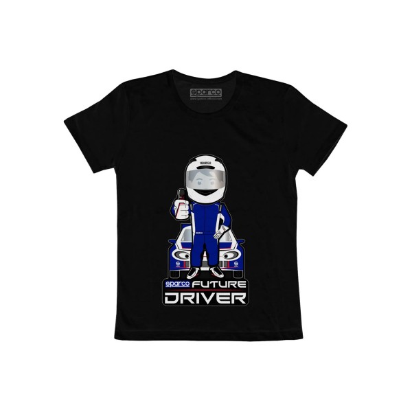 Sparco dětské tričko "Future Driver", barva: černá