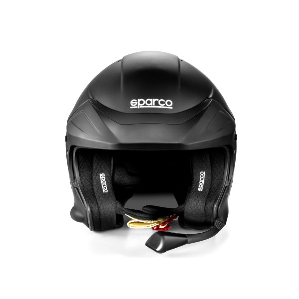 Sparco helma FLUX RJ-i, s interkomem a homologací FIA, barva: černá