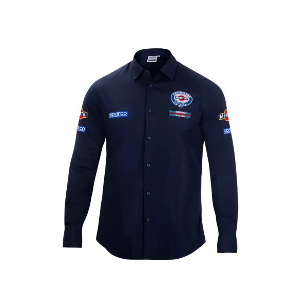 Sparco košile s dlouhým rukávem Martini Racing, barva: modrá