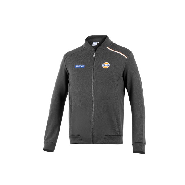 Sparco mikina na zip Gulf, barva: šedá