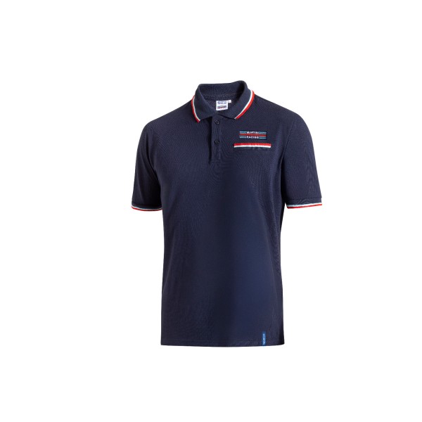 Sparco Polo triko Martini Racing s náprsní kapsičkou, barva: modrá