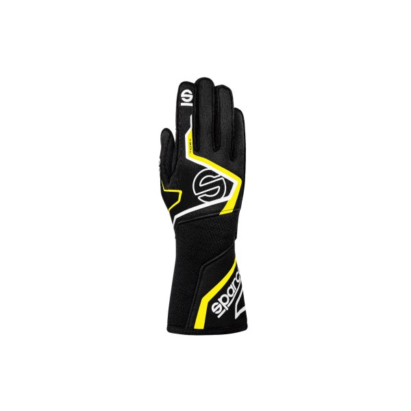 Sparco rukavice TIDE+, s homologací FIA, barva: černo-žlutá