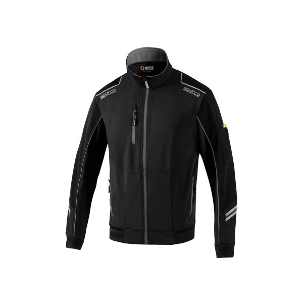 Sparco technická softshell lehká bunda Austin, barva: černo-šedá