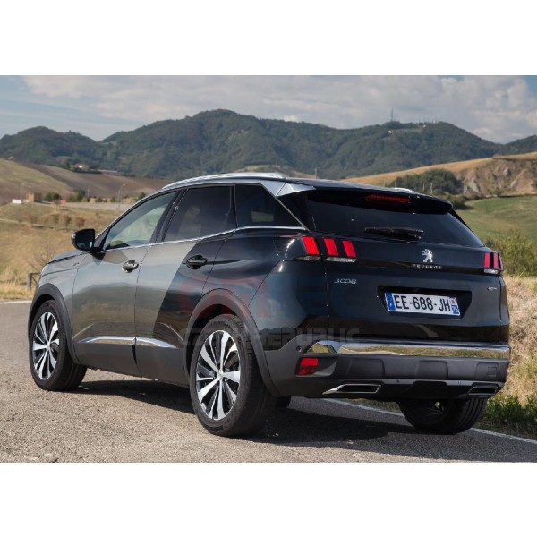 Peugeot 3008 2017+  NEREZ chrom dekorativní spodní lišty oken