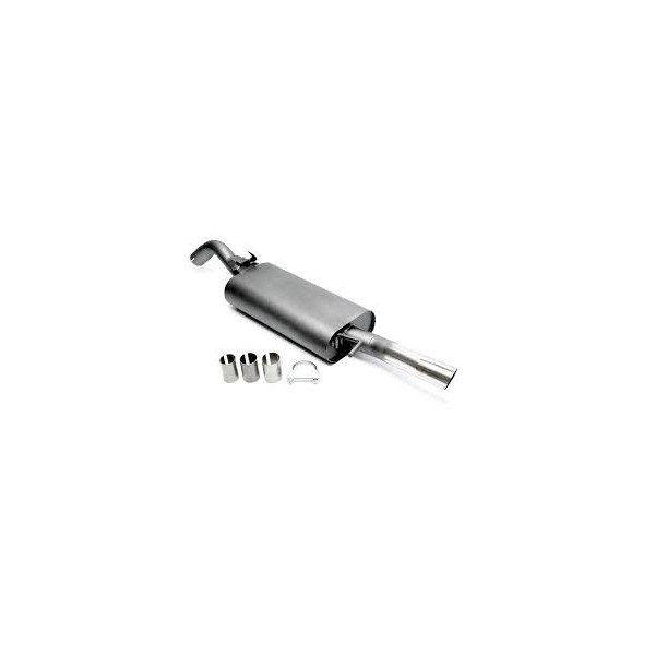 TA Technix sportovní výfuk - VW Golf II (83-91) kromě Syncro / 16V / G60, 1x 60 mm dvojitě prohnutá nerezová koncovka bez pertlu
