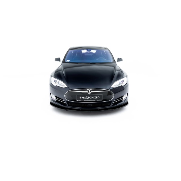Tesla Model S, spoiler pod přední nárazník ver.2, Maxton design