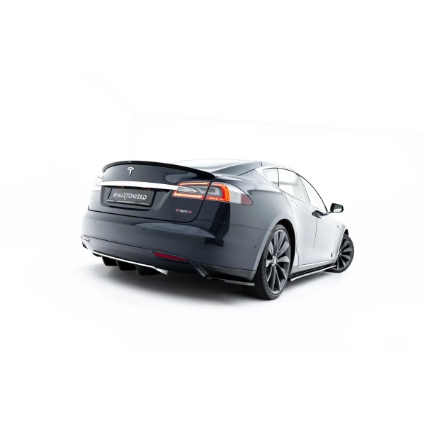 Tesla Model S, boční difuzory pod zadní nárazník ver.1, Maxton design