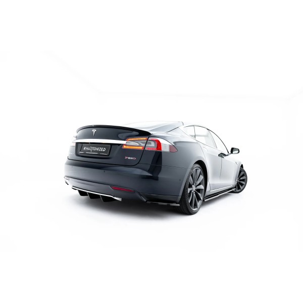 Tesla Model S, boční difuzory pod zadní nárazník ver.2, Maxton design