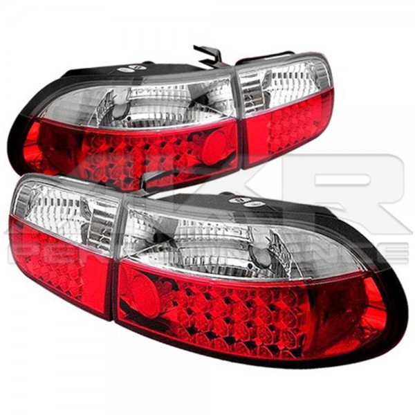 Honda Civic 3dv. 92-96 - zadní LED světla červeno bílá