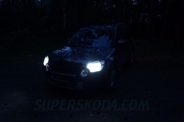 Škoda Yeti - Led diody do parkovacích světel