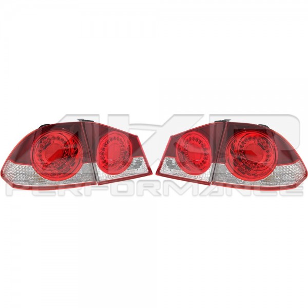 Honda Civic 4dv. 06-11 - zadní světla červeno bílá