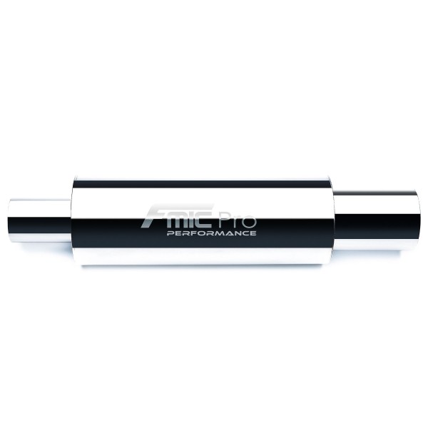 Tlumič výfuku kulatý 350mm vstup/výstup 57mm/57mm