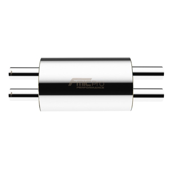 Tlumič výfuku oválný 425mm vstup/výstup 57mm/76mm