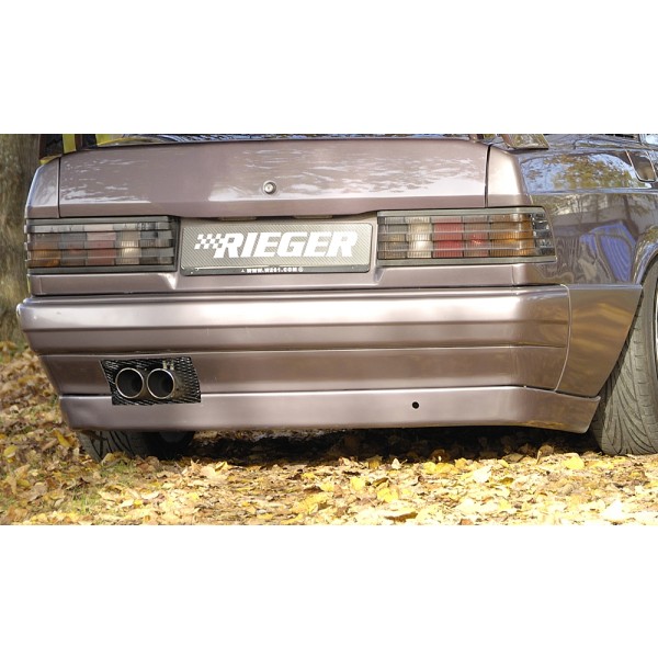 Rieger spoiler pod zadní nárazník pro Mercedes 190 W201 sedan, plast ABS bez povrchové úpravy, bez alu mřízky, bez výřezu pro koncovku
