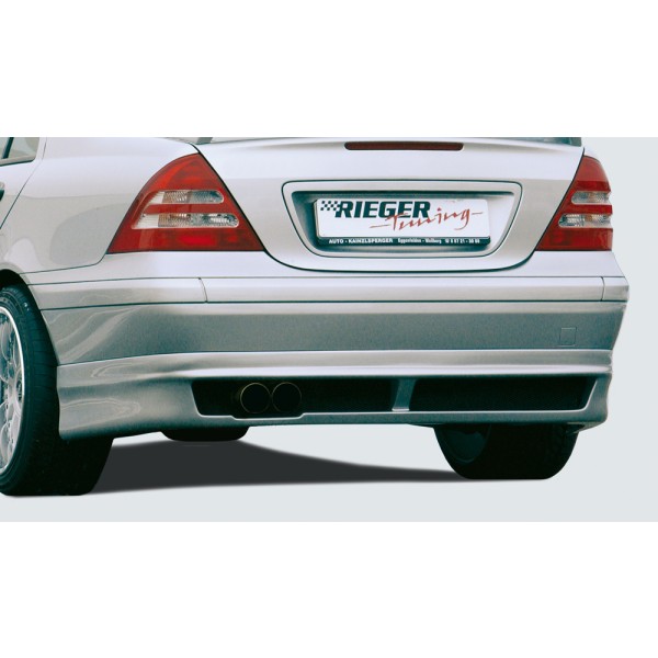 Rieger spoiler pod zadní nárazník pro Mercedes třída C W203 sedan, t-model r.v. 05/00-, plast ABS bez povrchové úpravy
