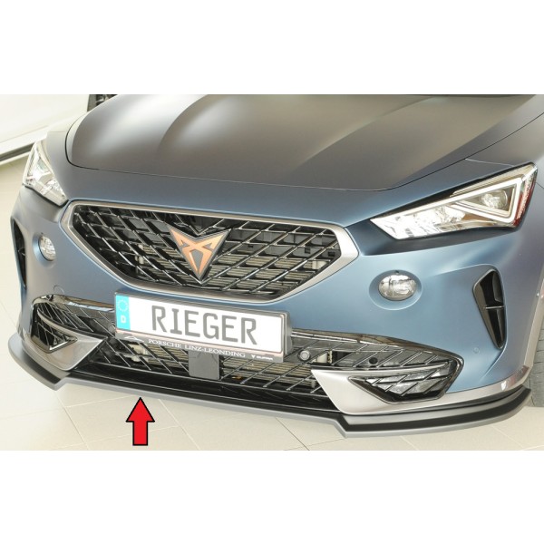 Rieger lipa pod přední nárazník pro Cupra Formentor VZ KM, 07/20-, plast ABS bez povrchové úpravy