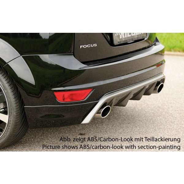 Rieger spoiler pod zadní nárazník pro Ford Focus 2 3-dvéř., 5-dvéř. po faceliftu r.v. 02/08-01/11, plast ABS bez povrchové úpravy