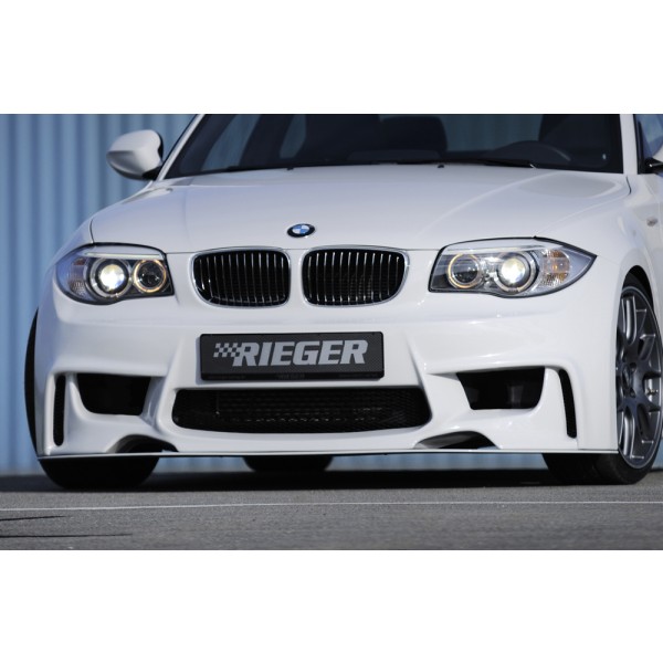 Rieger kompletní přední nárazník pro BMW řada 1 E81, E82, E88, E87 2-dvéř., 4-dvéř., kabriolet, kupé, sedan, plast ABS bez povrchové úpravy