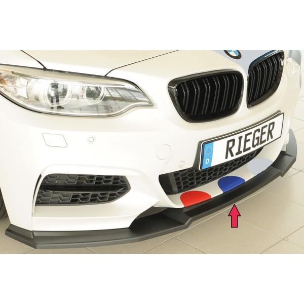 Rieger lipa pod přední nárazník pro BMW řada 2 F23 kabriolet, 07/17-, plast ABS bez povrchové úpravy