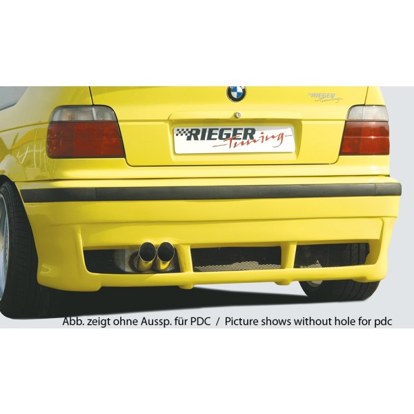 Rieger kompletní zadní nárazník pro BMW řada 3 E36 compact, plast ABS bez povrchové úpravy