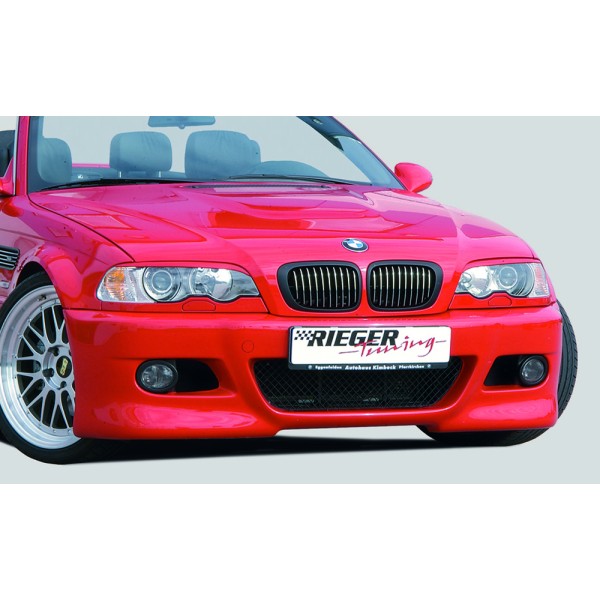 Rieger kompletní přední nárazník M3-Look pro BMW řada 3 E46 sedan, touring, plast ABS bez povrchové úpravy, mimo diesel