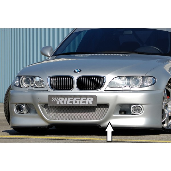 Rieger kompletní přední nárazník pro BMW řada 3 E46 sedan, touring po faceliftu, plast ABS bez povrchové úpravy, s držáky pro originální mlhová světla