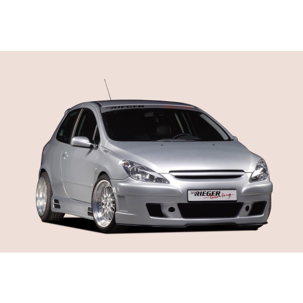 Rieger boční práh mont. strana pravá pro Peugeot 307 convertible CC, sedan vč. faceliftu, r.v. 04/01-04/05, 05-05-, plast ABS bez povrchové úpravy, s prolisem, s prolisem a dvěma výřezy