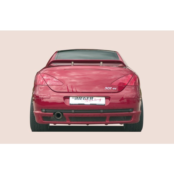 Rieger spoiler pod zadní nárazník pro Peugeot 307 convertible CC vč. faceliftu r.v. 04/01-04/05, 05-05-, plast ABS bez povrchové úpravy