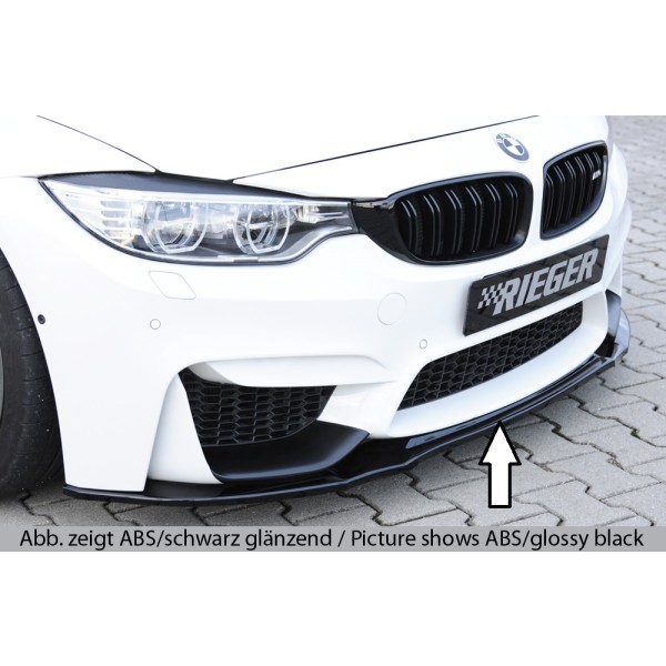 Rieger lipa pod přední nárazník pro BMW řada 3 F80 M3 sedan, 01/14-, plast ABS bez povrchové úpravy