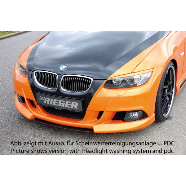 Rieger kompletní přední nárazník pro BMW řada 3 E92, E93 kabriolet, kupé před faceliftem, plast ABS bez povrchové úpravy