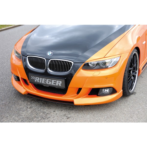Rieger kompletní přední nárazník pro BMW řada 3 E92, E93 kabriolet, kupé před faceliftem, plast ABS bez povrchové úpravy, pro vozy s ostřikovači světlometů a parkovacím asistentem (PDC)