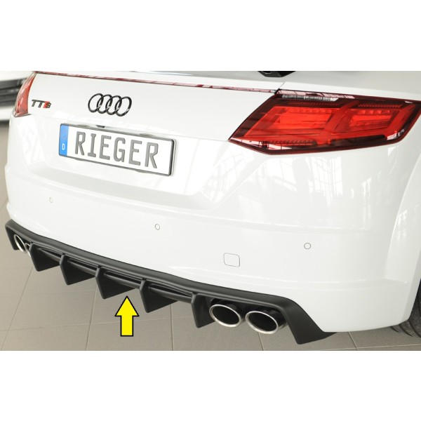 Rieger vložka zadního nárazníku pro Audi TTS 8J-FV, 8S roadster, plast ABS bez povrchové úpravy