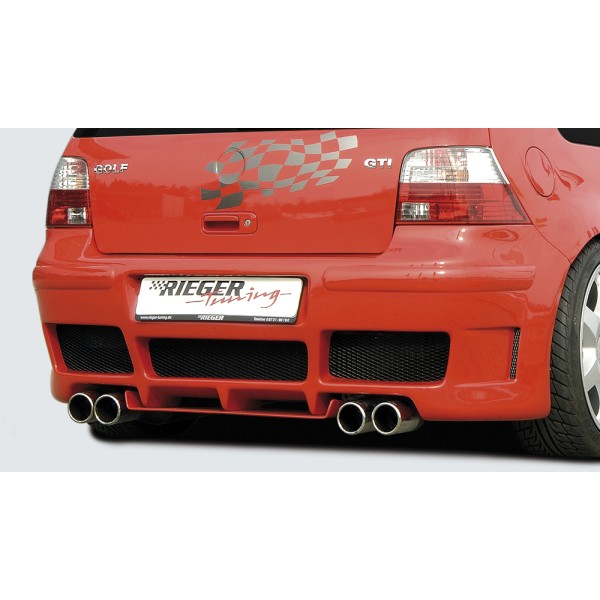 Rieger kompletní zadní nárazník pro Volkswagen Golf 4 1J, plast ABS bez povrchové úpravy