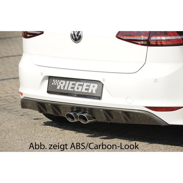 Rieger vložka zadního nárazníku pro R-Line zadní nárazník pro Volkswagen Golf 7 3-dvéř., 5-dvéř., plast ABS bez povrchové úpravy