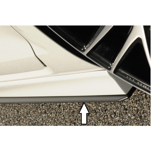 Rieger spoiler pod boční práh mont. strana pravá pro Volkswagen Golf 7 vč. GTD, R 3-dvéř., 5-dvéř. před faceliftem, r.v. 06/13-12/16, 10/12-12/16, 12/13-12/16, plast ABS bez povrchové úpravy