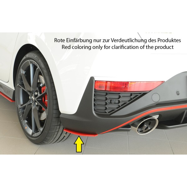 Rieger spoiler pod zadní nárazník na levé straně pro Hyundai i30 N PDE 5-dvéř. (hatchback) r.v. 05/21-, plast ABS bez povrchové úpravy