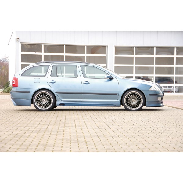 Rieger boční práh mont. strana pravá pro Škoda Octavia 1Z combi, sedan, r.v. 06/04-, plast ABS bez povrchové úpravy, s prolisem a výřezem