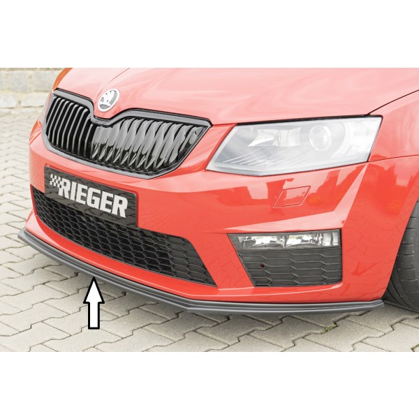 Rieger lipa pod přední nárazník pro Škoda Octavia RS 5E combi, sedan před faceliftem, 06/13-01/17, plast ABS bez povrchové úpravy