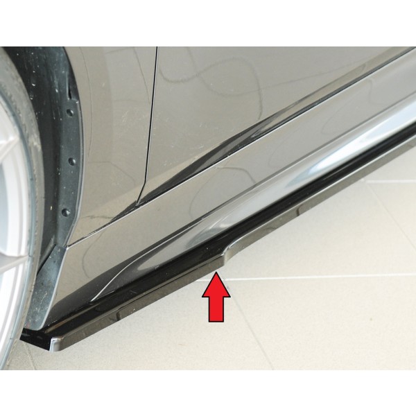 Rieger spoiler pod boční práh mont. strana levá pro BMW řada 1 F40 hatchback / 4-dr., 07/19-, plast ABS lakovaný do černé lesklé barvy