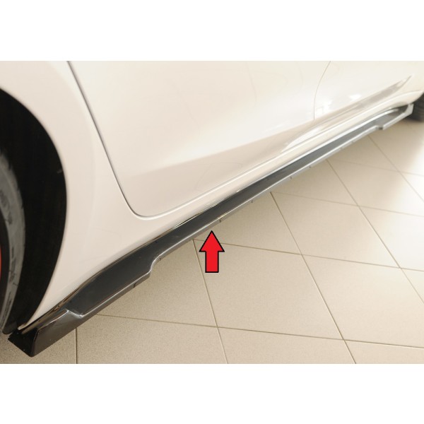 Rieger spoiler pod boční práh mont. strana pravá pro Tesla Model 3 003, 06/18-, plast ABS lakovaný do černé lesklé barvy