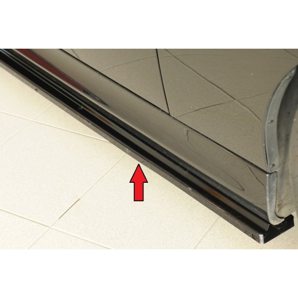 Rieger spoiler pod boční práh mont. strana pro BMW řada 3 E91 touring, 09/08-, plast ABS lakovaný do černé lesklé barvy, pravá strana